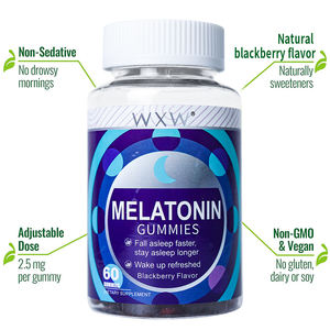 Usine directe Gommes de mélatonine de sommeil personnalisées Vitamines gommeuses naturelles Mélatonine Supplément vitaminique de soutien du sommeil - Product Image 5