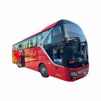 Bus penumpang mewah 55 tempat duduk, mesin diesel, dengan tidur, obral terbatas waktu rendah