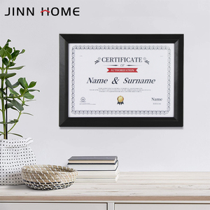 Jinn casa classica in legno nero certificato <span class=keywords><strong>foto</strong></span> cornice rettangolare documento immagine appesa parete 4 colori UV serigrafia - Product Image 6