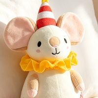 Jouets en peluche personnalisables en coton PP écologique, mignonne poupée souris pour cadeau, animal en peluche opossum ludique et réaliste