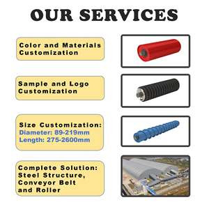 Высококачественный ленточный конвейер, параллельный роликовый конвейер, 10-дюймовый синий супер ролик для цемента - Product Image 4