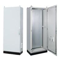 Armoire électrique professionnelle sur pied en métal, double porte, pour distribution d'énergie, utilisation intérieure et extérieure, pour projets