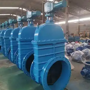 DN1000 Large Diameter Gate Valve Motor Operated Gate Valve DN600 DN1000 40 Inch PN10 With Bypass