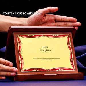 Concurso de personalización de matrículas, coleccionables Certificado de Honor Placa de premio de trofeo DE MADERA EN BLANCO/ - Product Image 3