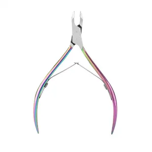Factory Wholesale Manicure Tools Customize Titanium Clipper Stainless Steel Cuticle Nail Nipper