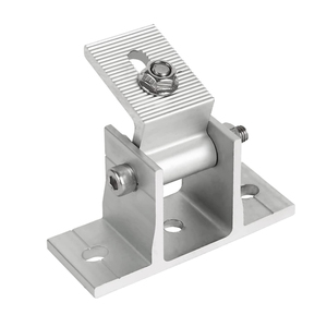 Support de panneau solaire réglable en alliage d'aluminium avec boulons en acier inoxydable pour l'installation de panneaux solaires, angle d'inclinaison de 0 à 60 degrés, certifié CE - Product Image 1