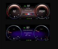 Carplay Android Auto Tableau de bord numérique Horloge du tableau de bord pour Mercedes Benz C GLC V W205 X253 NTG 5.0 5.5 6.0