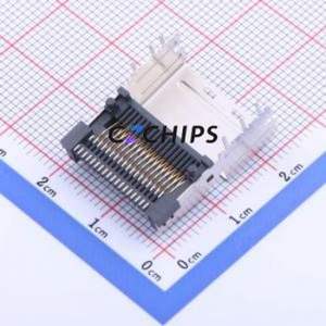LD2136V-MCUL6 Hard Drive Connector (SAS/SATA/M.2) SMD Connector mSAS Female 36P Horizontal Mount - Product Image 2