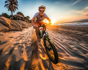 จักรยานไฟฟ้า duotts F26จักรยานเสือภูเขาไฟฟ้ามอเตอร์คู่ออฟโร้ด MTB CYCLE 26*4.0 eBike Beach Cruiser สำหรับหิมะ - Product Image 4
