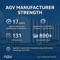 Robot AGV Industri Produsen Cerdas Navigasi Magnetik Akurasi 10mm Waktu Kerja 4-6 Jam Penghindaran Rintangan Laser