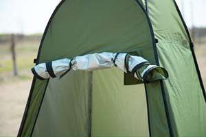 Carpa de ducha portátil instantánea para exteriores con ventana, la más barata para camping, inodoro y ducha. - Product Image 4