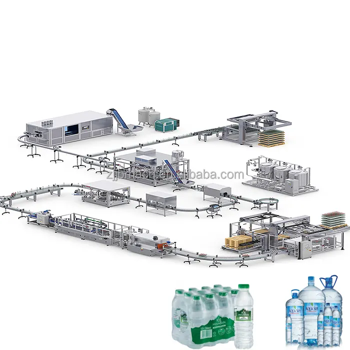 Máquina de fabricação de água destilada 1T/H 3T/H 6T/H linha de produção de engarrafamento de água mineral totalmente automática