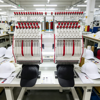 Machine à broder les casquettes haute performance à 12 aiguilles pour la fabrication de casquettes de sport