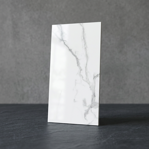 Statuario Pearl White Veins 24x48 Inch Glazed Porcelain Tiles for Elegant <b>Wall</b> & Floor Spaces - Product Image 1