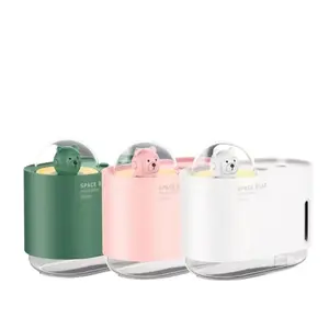 300ml USB Mini Portable Cool Mist Humidifier And Cute Cartoon Personal Desktop Humidifier For Baby Bedroom Travel Office Home