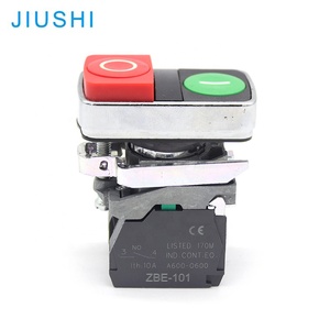 Agujero de montaje Kelly de 22mm, rojo, verde, pulsador de dos colores, interruptor doble momentáneo de retorno automático de metal 1NO <span class=keywords><strong>1NC</strong></span> Wenzhou - Product Image 1