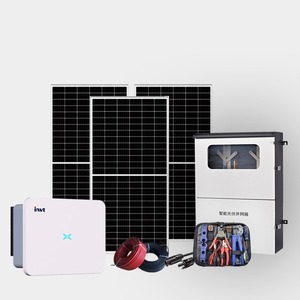 Sistema de energía solar doméstico InvT de 15 kW, monocristalino, para montaje en techo, conectado a la red, con inversor y kit de herramientas - Product Image 1