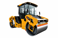 Compacteur vibrant autopropulsé SHANTUI d'occasion à tambour unique de grande taille pour le compactage de l'asphalte et du sol
