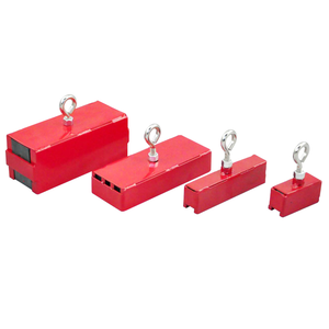 धातु के मलबे की सफाई के लिए और वस्तुओं को ठीक करने के लिए शक्तिशाली 150lbs लाल हैंडल चुंबक - Product Image 2