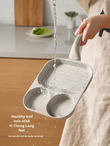 Sartén antiadherente <span class=keywords><strong>Carote</strong></span> 3 en 1 para el desayuno, utensilios de cocina antiadherentes multifuncionales de tortitas, tortillas, huevos, hamburguesas - Product Image 4