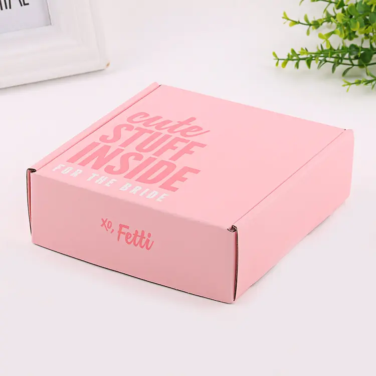 Factory wholesale fashion pink cardboard paper boxes custom packing box airplane box for gifts