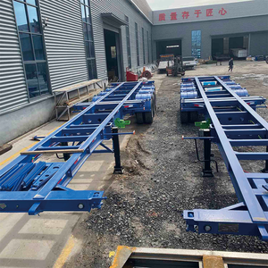 Semi-remorque squelette porte-conteneurs 3 essieux 40 pieds, galvanisée à chaud, traitement antirouille, pour transport routier toutes saisons - Product Image 4