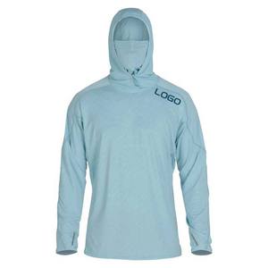 Fabricant OEM sublimation Performance capuche manches longues maillot de pêche chemise UPF 50 Protection solaire pêche à capuche pour hommes - Product Image 6