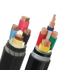 Kabel listrik bawah tanah, 3x150mm 0.6/1KV tegangan rendah kabel daya tembaga dengan isolasi XLPE CU/XPLE/SWA/PVC
