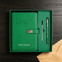 Ensemble cadeau de carnet en cuir de haute qualité personnalisé avec fermeture magnétique, marque-page en ruban, emballage de luxe et stylo pour usage professionnel