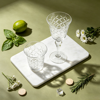 Verre à vin en cristal SNW personnalisé, gravé à la main, motif classique vintage, avec perles, pour cadeau, fête, mariage