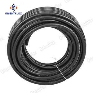 5Mm 8Mm 16Mm 1/4 "Standard 5 couches haute pression Flexible Pvc tuyau d'air en vinyle noir 1/4X50 3/16 60 Bar pour compresseur d'air