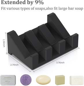 Support de Savon en Silicone Auto-drainant Effet Cascade pour Douche et Salle de Bain - Product Image 3