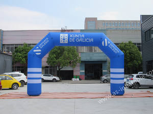 Arco inflable <span class=keywords><strong>de</strong></span> 5m para eventos al aire libre PVC y Oxford Nylon Impresión digital con soplador <span class=keywords><strong>de</strong></span> aire Tipo <span class=keywords><strong>de</strong></span> modelo Publicidad inflable - Product Image 4