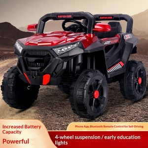 Voiture électrique pour enfants, véhicule tout-terrain télécommandé en plastique pour garçons, filles, bébés, <span class=keywords><strong>jouet</strong></span> à conduire soi-même - Product Image 5
