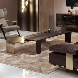 Juego de muebles de sala de estar con mesas de centro <span class=keywords><strong>Funky</strong></span> Diseño moderno Combinación alta y baja Mesa de centro rectangular - Product Image 3