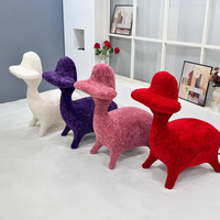 Fauteuil d'appoint moderne et créatif en forme d'animal, chaise de jeu individuelle, tabouret paresseux pour salon, chambre à coucher, chambre d'enfant