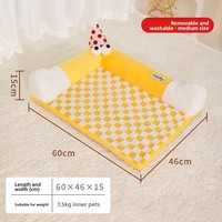 Nouveau Tapis de couchage pour chat universel quatre saisons, motif à carreaux, tunnel rectangulaire, maison pour chat, nid chaud d'hiver, jouet pour chaton, populaire sur Internet