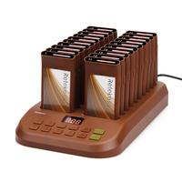 Café sans fil Restaurant caboteur téléavertisseur invité système de gestion de file d'attente 1 émetteur + 20 téléavertisseurs rechargeables Retekess T116