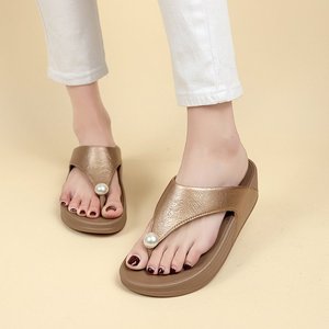 Mode confortable semelle souple maison pantoufles décontracté été Cool femmes chaussures <span class=keywords><strong>pour</strong></span> femmes antidérapant mode-tongs - Product Image 2