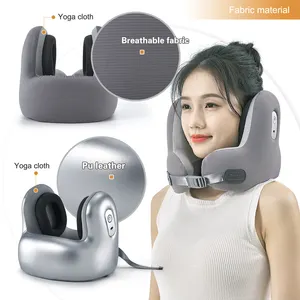 Saien diseño de moda ergonómico Bluetooth música lujo Cervical viaje almohada en forma de U memoria cuello almohada para acampar