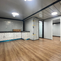 Casa Contenedor Prefabricada de Doble Ala, Baño Móvil, Uso en Jardín, Diseño Moderno, Hoteles, Salas de Estar, Edificio de Oficinas, Dormitorio
