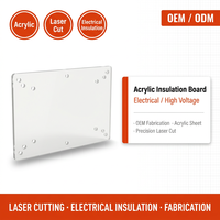 Service de fabrication de panneaux isolants électriques en acrylique découpés au laser sur mesure, fabrication OEM