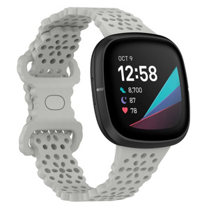 <span class=keywords><strong>Bracelet</strong></span> en Silicone pour <span class=keywords><strong>Fitbit</strong></span> <span class=keywords><strong>Versa</strong></span> 4 3 Montre Intelligente Double Boucle Respirant Femmes Hommes <span class=keywords><strong>Bracelet</strong></span> Bande pour <span class=keywords><strong>Fitbit</strong></span> Sense <span class=keywords><strong>2</strong></span> Strap - Product Image 5