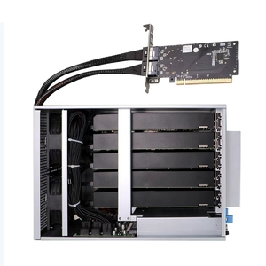 Base de Expansión para GPU CMP 170HX con 4/5 Ranuras para Tarjetas Gráficas RTX <span class=keywords><strong>4090</strong></span> 4080 3090 3080 <span class=keywords><strong>2080Ti</strong></span>, para Servidor/Estación de Trabajo de IA, PCIe 4.0 x16 - Product Image 1
