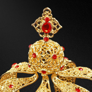 Popüler barok Vintage kraliyet kral Diadem balo parti erkek kek düğün saç takı adam taç - Product Image 4