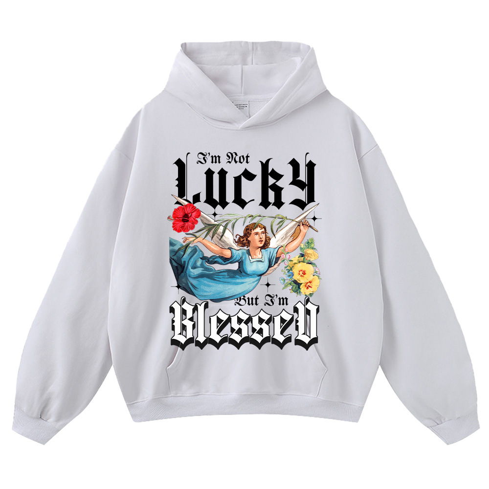 Sweat à capuche blanc