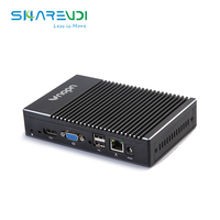 Servidor portátil de CPU AMD A6 1450 de cuatro núcleos de alto rendimiento, PC X86, VGA, compatible con pantalla dual, ordenador industrial sin ventilador