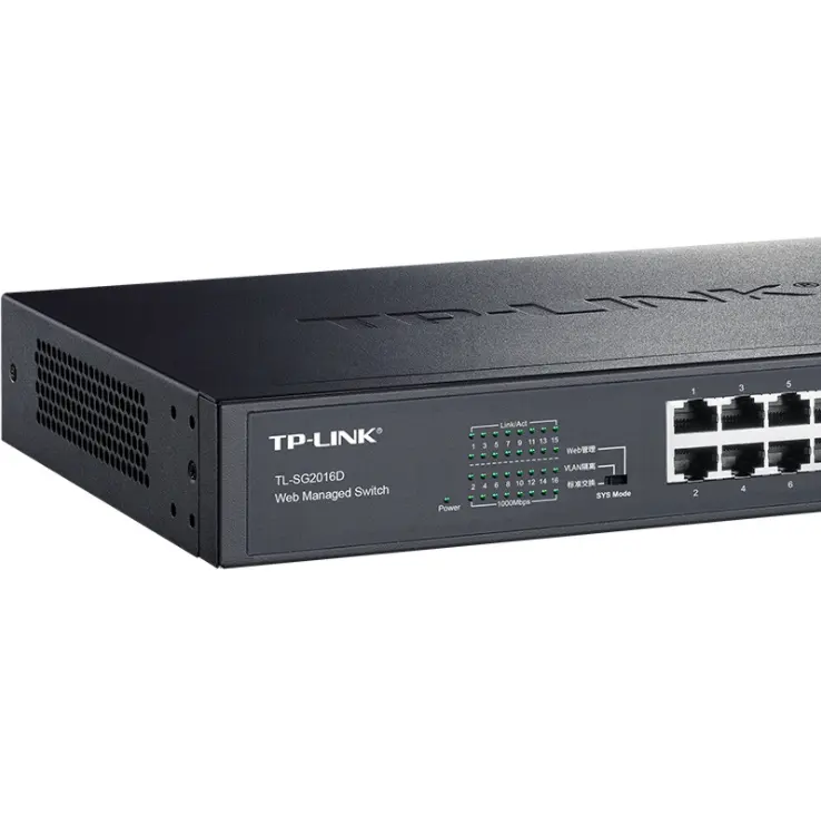 Tp-link TL-SG2016D K 16ポート1000Mギガビット管理ネットワークスイッチ