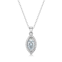 Tijdloze klassieke Moissanite hanger 925 sterling zilver VVS D kleur fijne sieraden jubileum