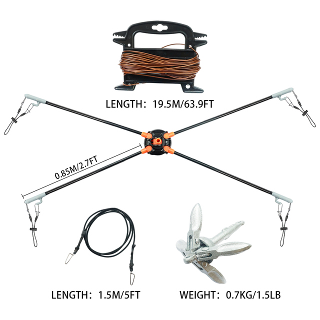 mojos spreader bar system Adjustable Motion Duck Decoy Spreader and Jerk Rig
